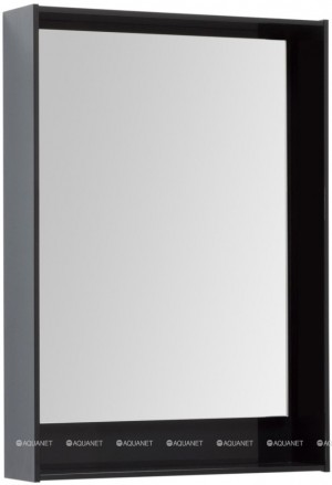 Зеркало Aquanet Милан 60 LED черный глянец 00306383 83*58 см